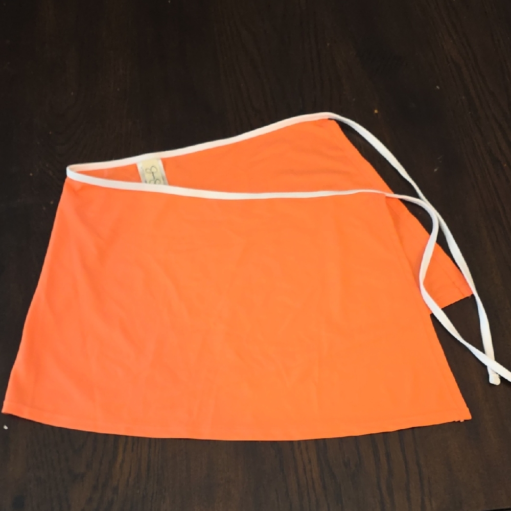 Jessica Simpson Bright Orange Skirt Wrap